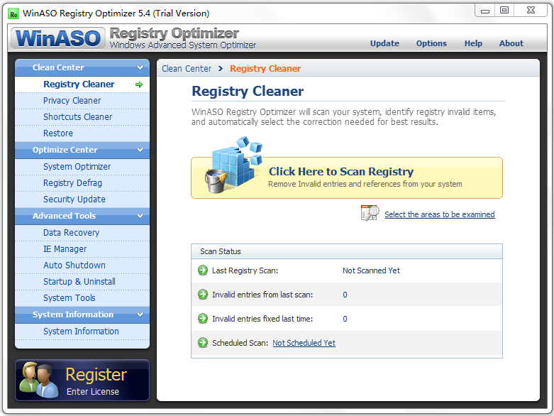 WinASO Registry Optimizer