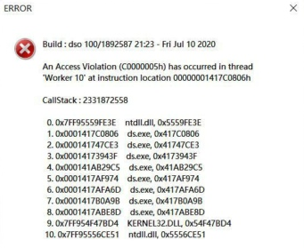 玩死亡搁浅时跳出error