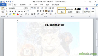 Word文档添加水印的操作方法