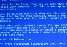电脑蓝屏提示错误代码0x0000008E的原因及其解决方法