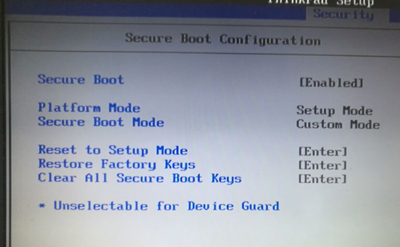 联想ThinkPad E470商务本无法修改安全启动和启动项的解决方法