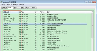 Win7系统任务管理器提示无法中止进程怎么办