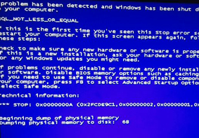 电脑开机蓝屏显示错误代码0x0000008e的原因及其解决方法