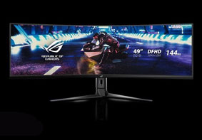 华硕发布电竞显示器ROG Strix XG49VQ 49英寸曲面屏
