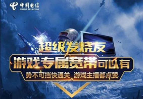 中国电信推出游戏专属宽带 联网即可加速