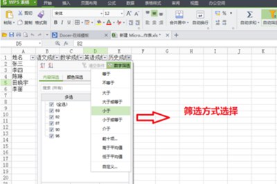 Excel表格筛选数据教程