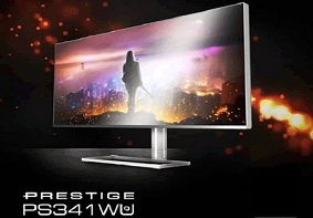 微星官方为PS341WU显示器进行预热