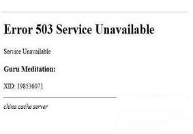 Win7系统打开网页出现提示error 503的解决方法是什么？