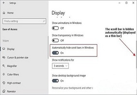 Win10系统禁用隐藏滚动条功能的方法是什么？