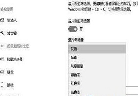 Win10系统中应用颜色筛选器应该如何关闭？