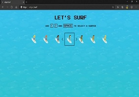 微软除了发布Edge新logo之外，还新增了SURF游戏