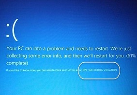 用户升级Win10后蓝屏提示DPC WATCHDOG VIOLATION的修复方法