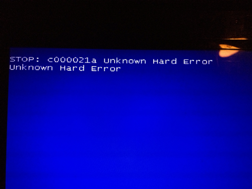 电脑蓝屏“c000021a hard error”的解决方法