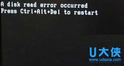 u盘装系统提示a disk read error occurred错误