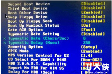 在BIOS中找到USB-HDD让电脑从U盘启动装系统