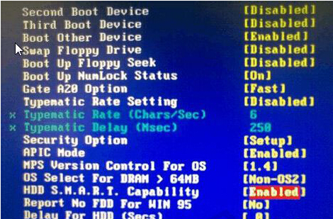 如何在BIOS中找到USB-HDD