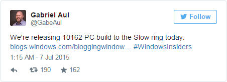 Windows 10 Build 10162