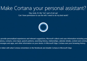 完善用户体验 Win10内测加入Cortana设置引导界面